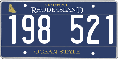 RI license plate 198521