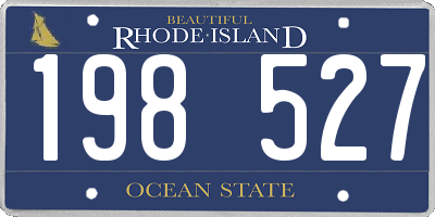 RI license plate 198527