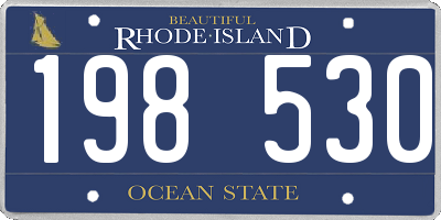 RI license plate 198530