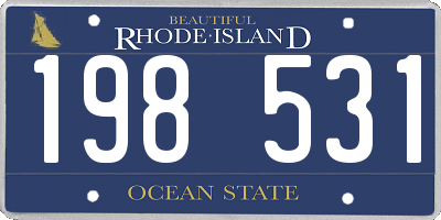 RI license plate 198531