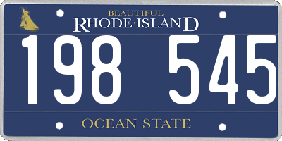 RI license plate 198545