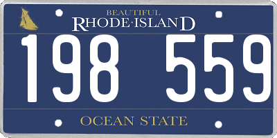 RI license plate 198559