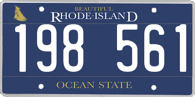 RI license plate 198561