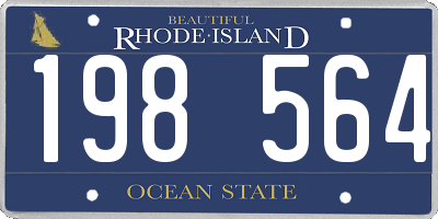 RI license plate 198564