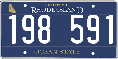 RI license plate 198591