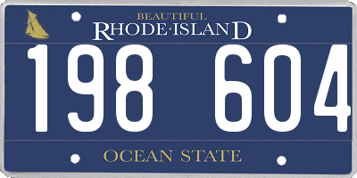 RI license plate 198604