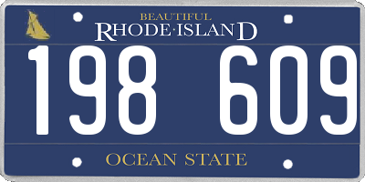 RI license plate 198609