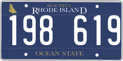 RI license plate 198619