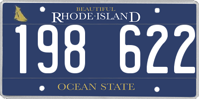 RI license plate 198622