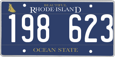 RI license plate 198623
