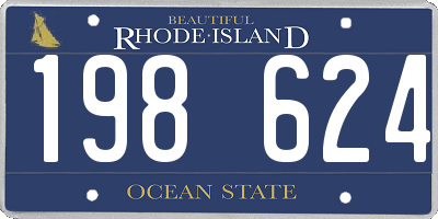 RI license plate 198624