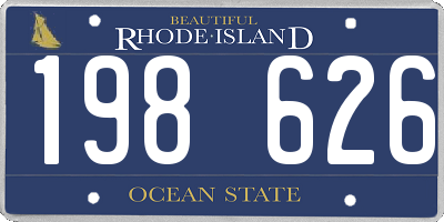 RI license plate 198626