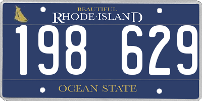 RI license plate 198629
