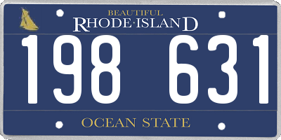 RI license plate 198631