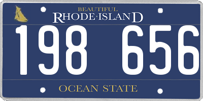 RI license plate 198656