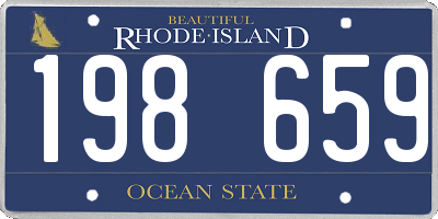 RI license plate 198659