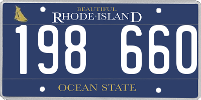 RI license plate 198660
