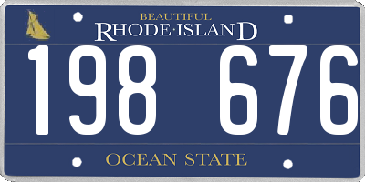 RI license plate 198676