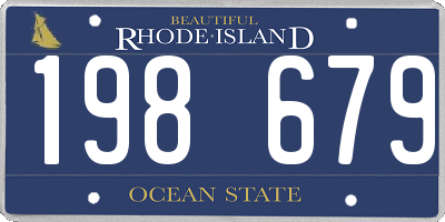 RI license plate 198679