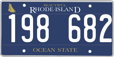 RI license plate 198682