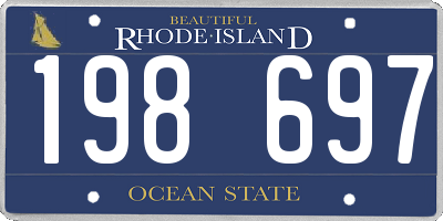 RI license plate 198697
