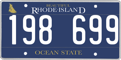 RI license plate 198699