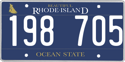 RI license plate 198705