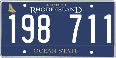 RI license plate 198711