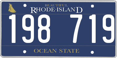 RI license plate 198719