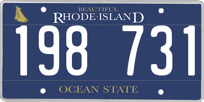 RI license plate 198731