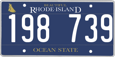RI license plate 198739