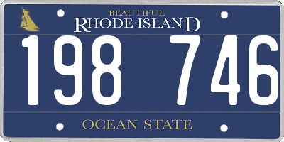 RI license plate 198746