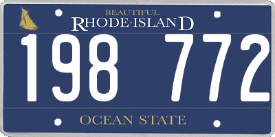 RI license plate 198772