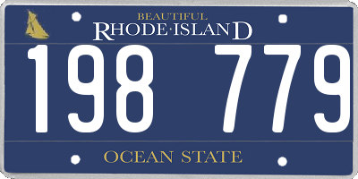 RI license plate 198779