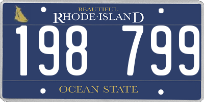 RI license plate 198799
