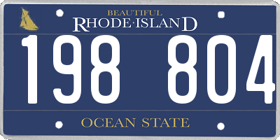 RI license plate 198804