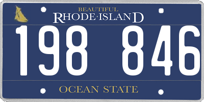 RI license plate 198846
