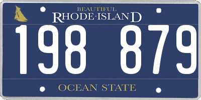 RI license plate 198879