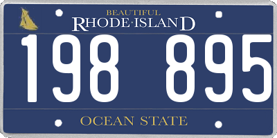 RI license plate 198895