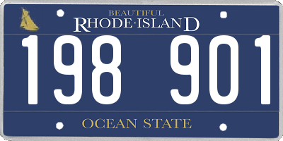 RI license plate 198901