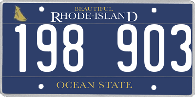 RI license plate 198903