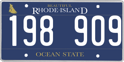 RI license plate 198909