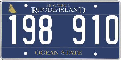 RI license plate 198910