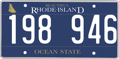 RI license plate 198946