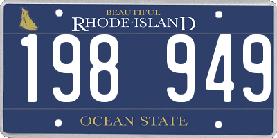 RI license plate 198949