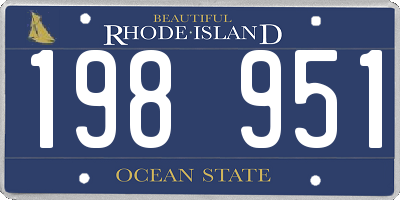 RI license plate 198951