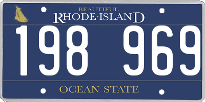 RI license plate 198969