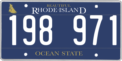 RI license plate 198971