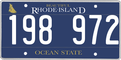 RI license plate 198972