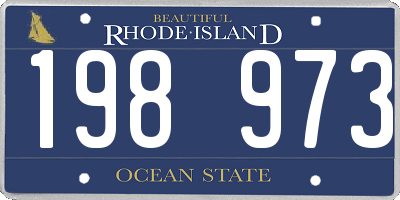 RI license plate 198973